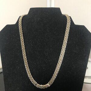 Silver Tone Monet Necklace 8"